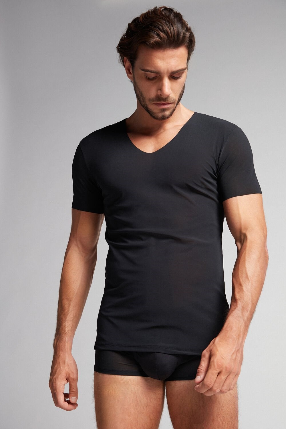 Cheap Intimissimi T-Shirts / Polos On Sale Online - Black - 019 - Black ...
